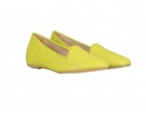 Slippers in pelle giallo limone