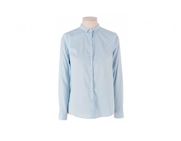 Camicia in cotone a righe
