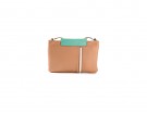 In pelle color-block
