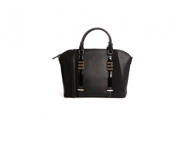 City-bag a mano con dettagli di vernice