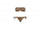 Bikini a fascia stampa camouflage