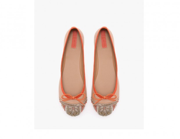 Ballerine con punta ricamata