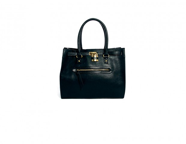 Shopping bag con lucchetto e cerniera