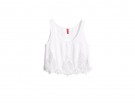 Crop top ricamato