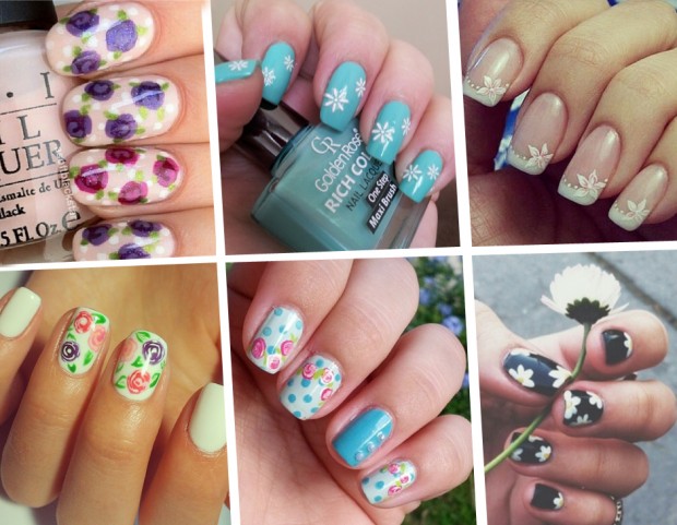 Nail art floreale