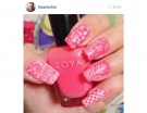 Nail stamping floreale