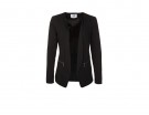 Blazer nero con taschine con zip