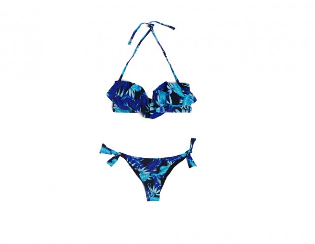 Bikini tropicale con ruches