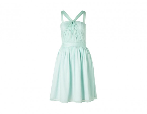 Verde acqua con drappeggio