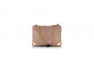 Borsa pitonata con zip e tracolla