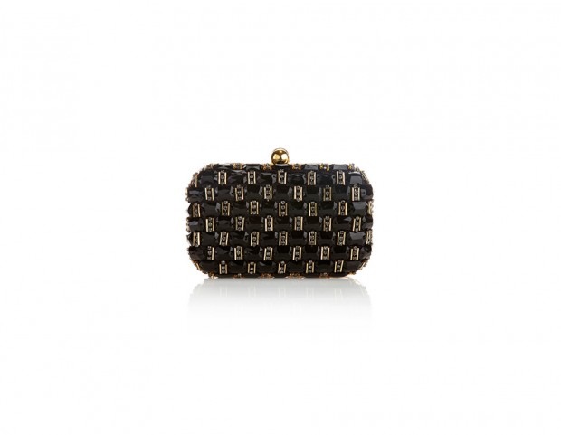 Clutch rigida decorata con gemme Clutch rigida decorata con gemme