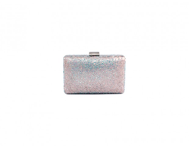 Clutch in tessuto ricoperto di strass Clutch in tessuto ricoperto di strass