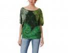 Maxi maglia a stampa tropicale