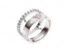 Argento con logo in strass