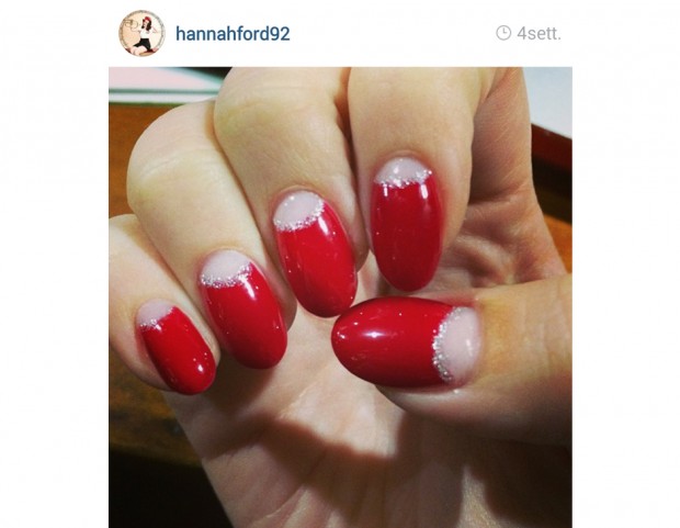 Manicure rosso fuoco