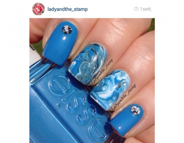 Effetto marmorizzato e strass
