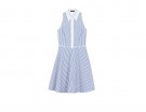 Dress con righe e colletto