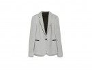 Blazer in felpa con dettagli in ecopelle