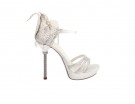 Sandalo gioiello con platform e strass