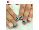 Righe, glitter e ancore