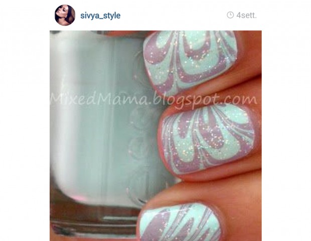 Marble azzurra e grigia