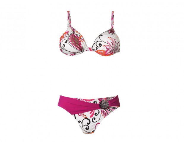 Bikini con slip a vita alta