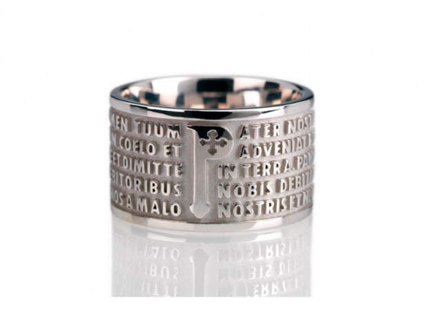 Animae in argento rodiato, modello Pater