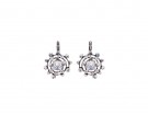 Orecchini a spirale con strass