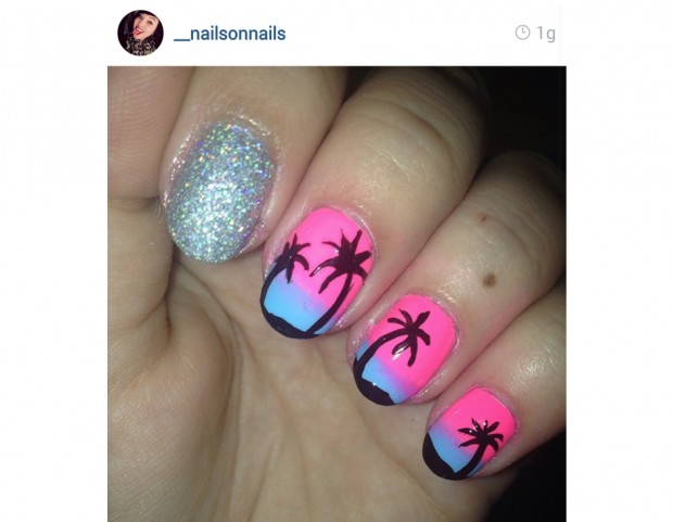 Palme e glitter