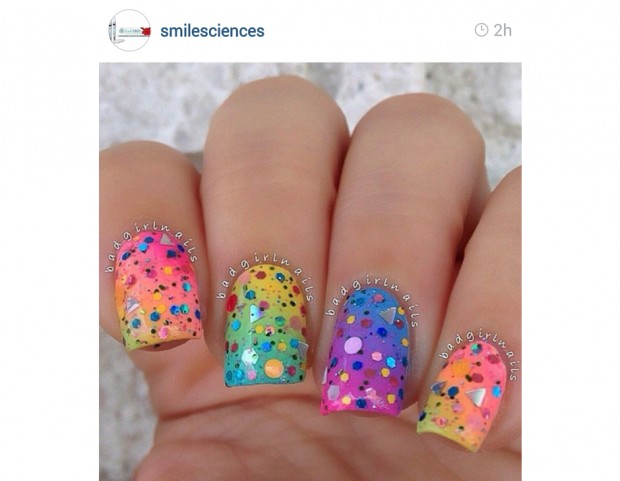 Glitter dai colori fluo