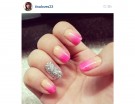 Sfumature rosa fluo e glitter