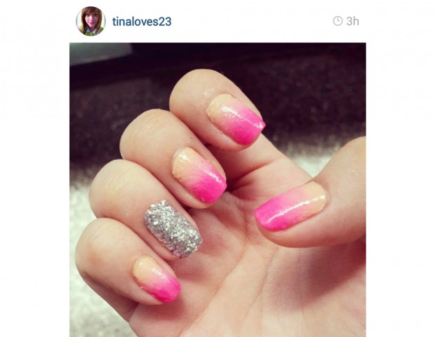 Sfumature rosa fluo e glitter