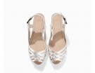 Sandali bassi con listini silver