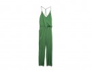 Jumpsuit verde con bretelline sottili