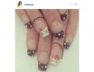 Pois e gattini per la french manicure