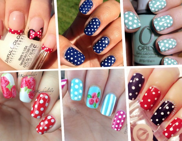 Manicure polka dot