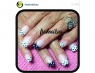 French manicure a pois