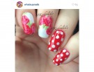 Polka dot e rose rosse