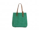 Maxi shopper bicolor in rafia