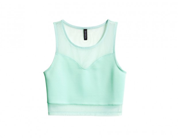 In color tiffany con scollo a trasparenza