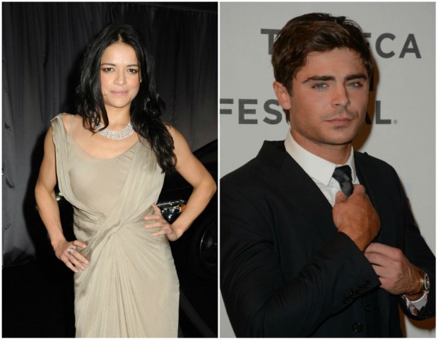Michelle Rodriguez e Zac Efron
