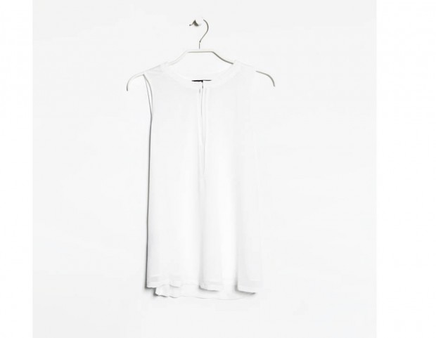 Blusa basic in seta