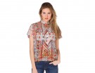 Blusa a stampa etnica