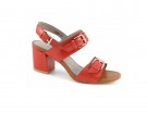 In pelle total red con cinturini