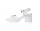 Total white a platform carro armato e maxi cinturini