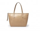 Maxi shopper in pelle