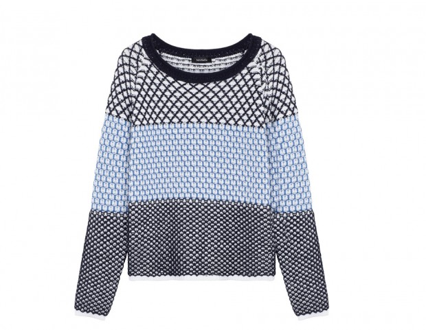 Maxi pull a righe