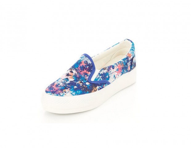 Slip-on in tela stampata