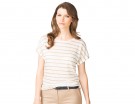 T-shirt in cotone stampata a righe