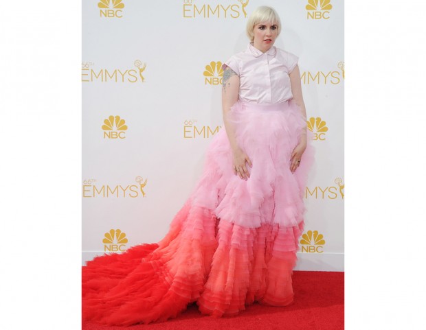 Lena Dunham in Giambattista Valli Couture